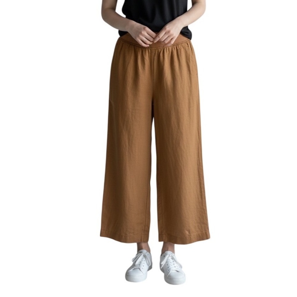 Soft‎ Surroundings Linen Blend Wide Leg Pants Size XS
